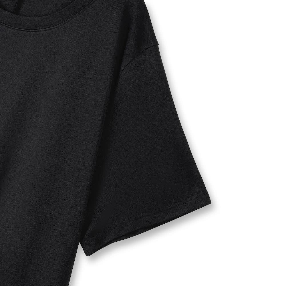 Plusock Plus Size Round Neck Short Sleeve Shift Modest Midi Dress - image 2