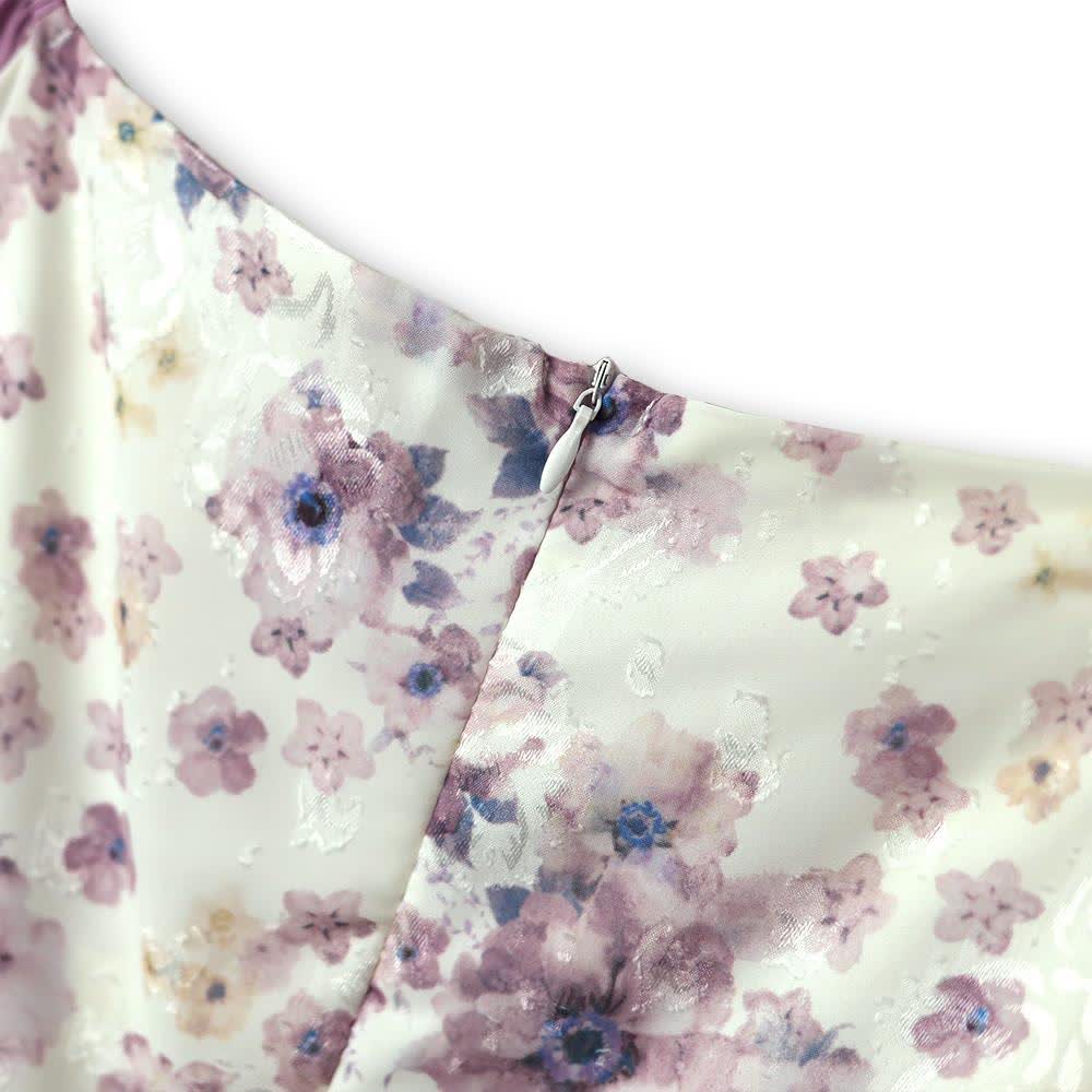 Plusock Plus Size Square Neck Puff Contrast Floral Tiered A-line Sundresses - image 3