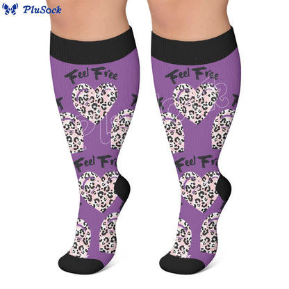 Plusock Plus Size Crown Dino Butterfly Compression Socks - image 6