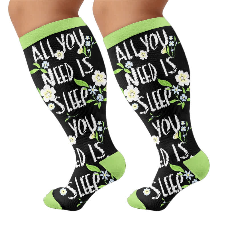 Plusock Plus Size Crown Dino Butterfly Compression Socks - image 8