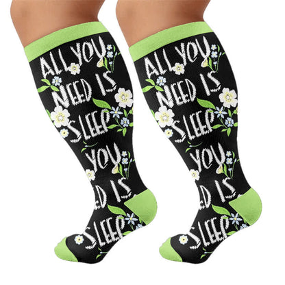 Plusock Plus Size Crown Dino Butterfly Compression Socks - image 8