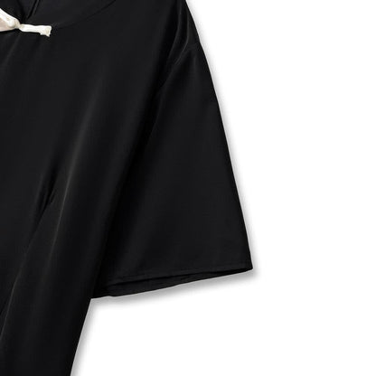 Plusock Mandarin Collar Short Sleeve Lightweight Summer Dresses - image 3