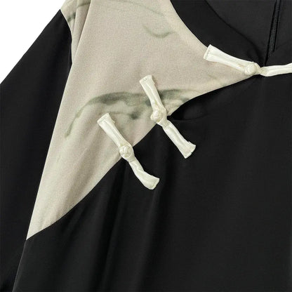 Plusock Mandarin Collar Short Sleeve Lightweight Summer Dresses - image 2