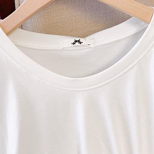 Plusock Plus Size Round Neck Short Sleeve Drawstring Tunic Top - image 3
