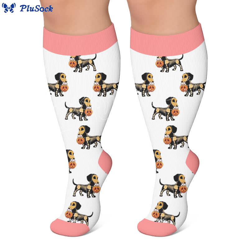 Plusock Plus Size Festive Pet Compression Socks - image 5