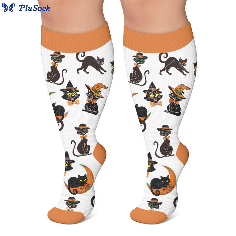 Plusock Plus Size Festive Pet Compression Socks - image 6