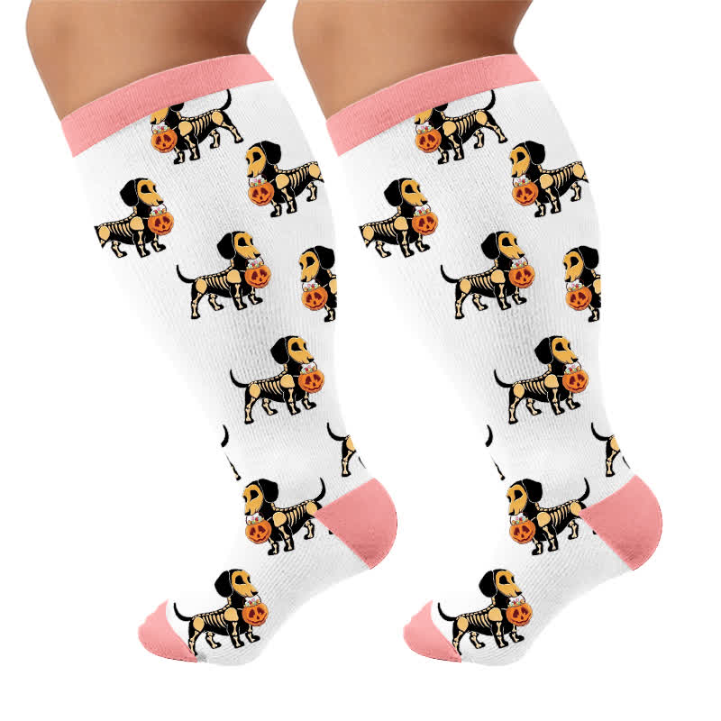 Plusock Plus Size Festive Pet Compression Socks - image 9