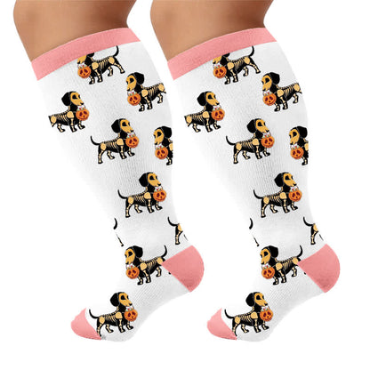 Plusock Plus Size Festive Pet Compression Socks - image 9