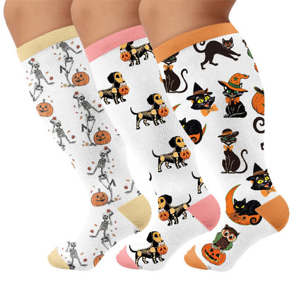 Plusock Plus Size Festive Pet Compression Socks - image 7