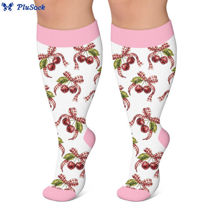 Plusock Plus Size Cactus Pop Compression Socks - image 6