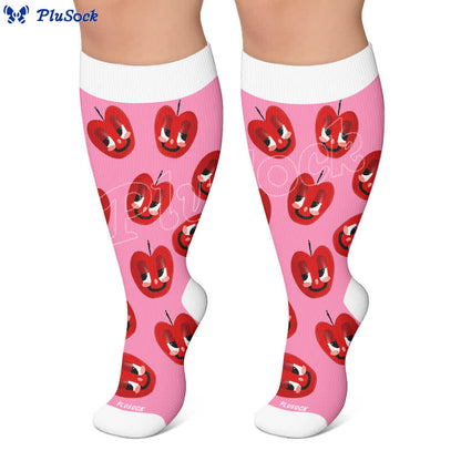 Plusock Plus Size Cactus Pop Compression Socks - image 5