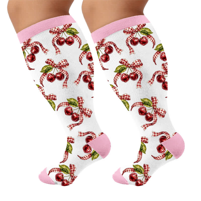 Plusock Plus Size Cactus Pop Compression Socks - image 10