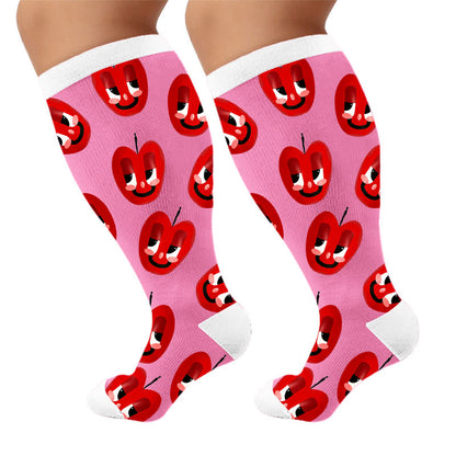 Plusock Plus Size Cactus Pop Compression Socks - image 9