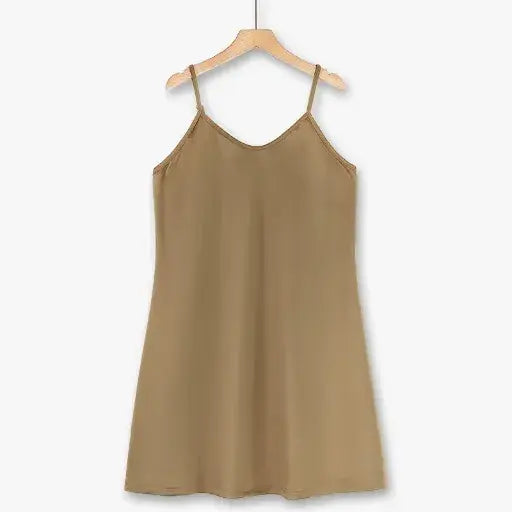 Plusock Plus Size Polo Drawstring Short Sleeve Top And Cami Dress Set - image 2