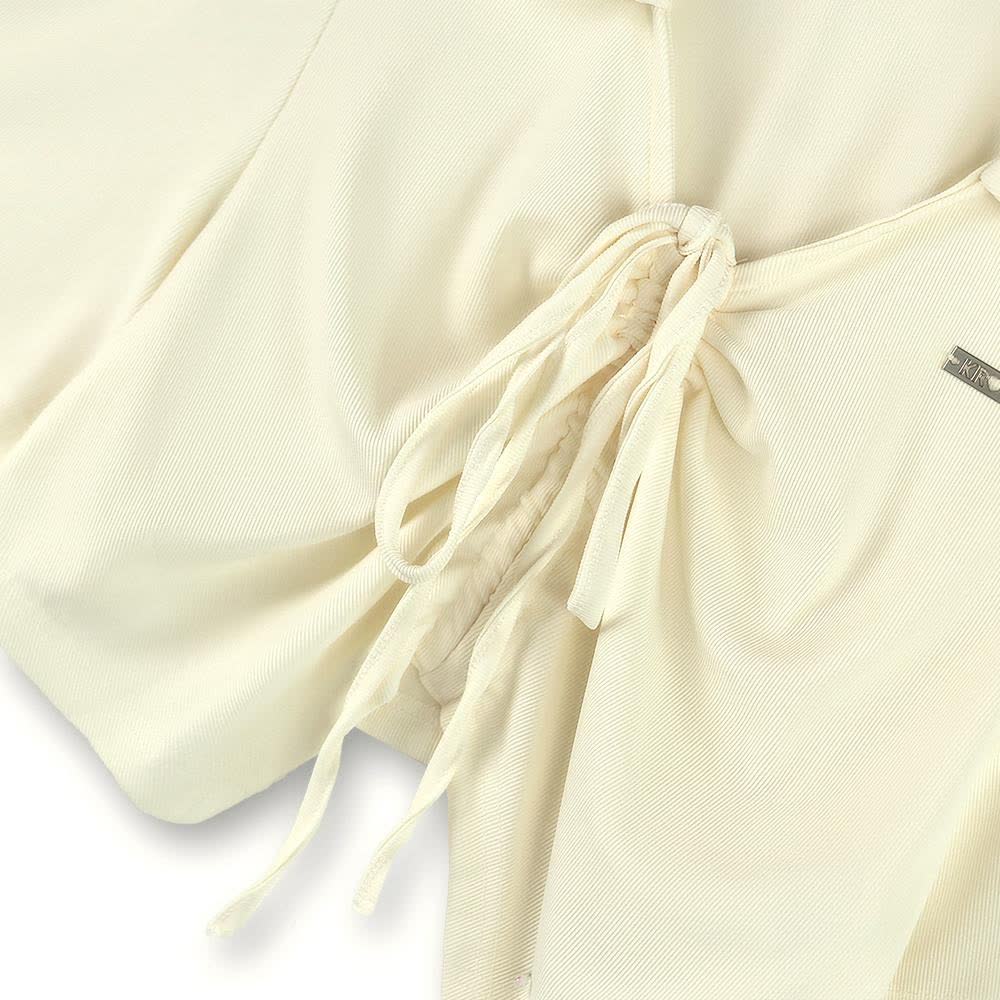 Plusock Plus Size Polo Drawstring Short Sleeve Top And Cami Dress Set - image 6