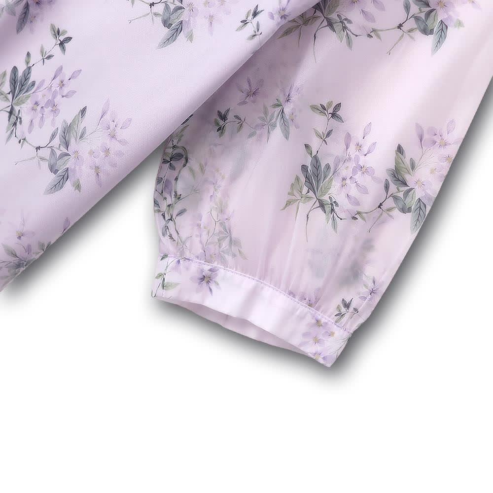 Plusock Plus Size Pleated Blouse A-line Skirt Lightweight Summer Set - image 4
