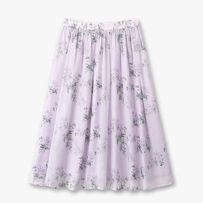 Plusock Plus Size Pleated Blouse A-line Skirt Lightweight Summer Set - image 2