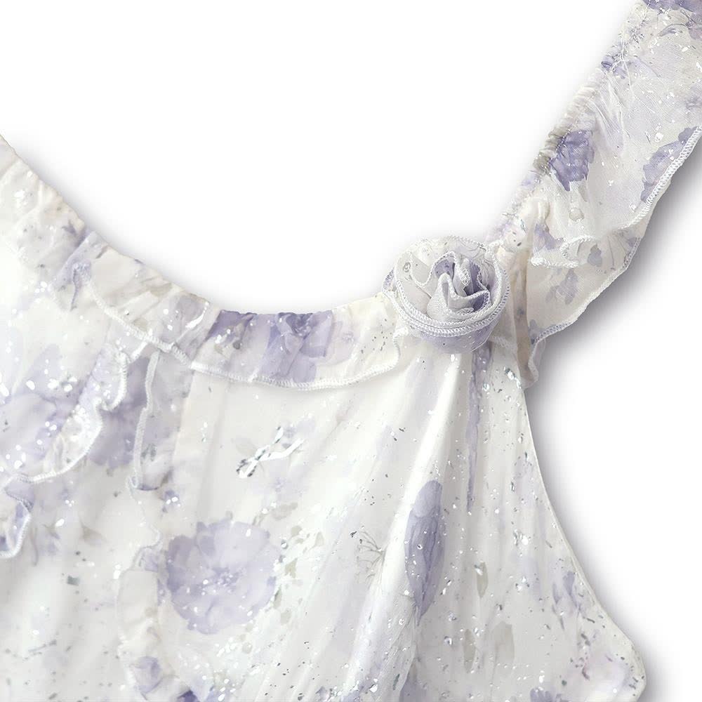 Plusock Plus Size Floral Tiered Ruffle Dress and Sheer Cardigan Summer Set - image 6