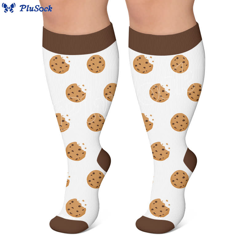 Plusock Plus Size Pancake Cookie Compression Socks - image 8
