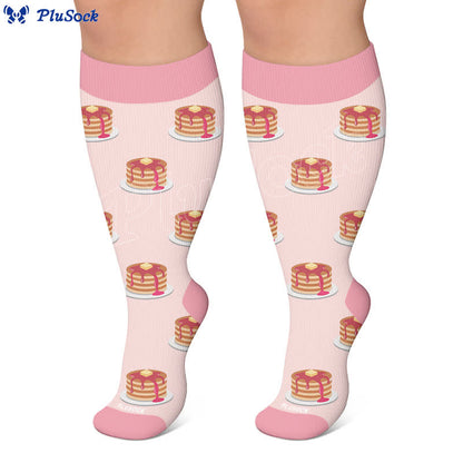 Plusock Plus Size Pancake Cookie Compression Socks - image 6