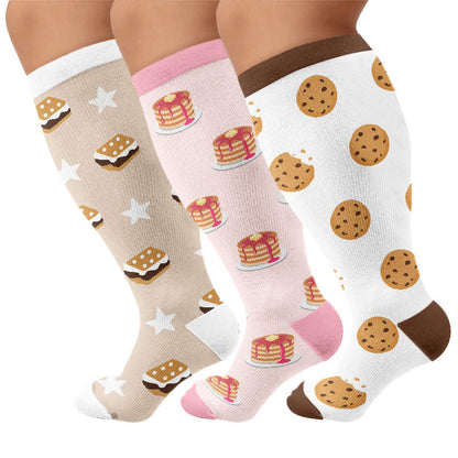Plusock Plus Size Pancake Cookie Compression Socks - image 4