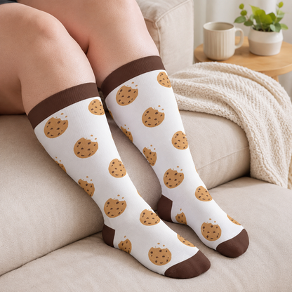 Plusock Plus Size Pancake Cookie Compression Socks - image 3