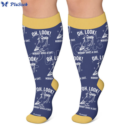 Plusock Plus Size Pigeon Compression Socks - image 4