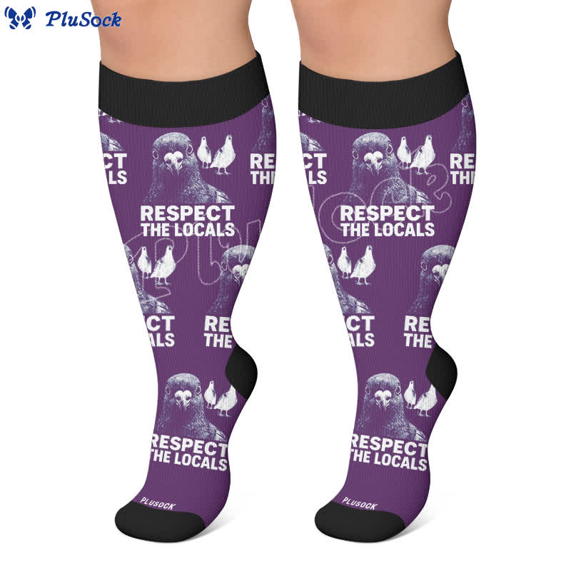 Plusock Plus Size Pigeon Compression Socks - image 6