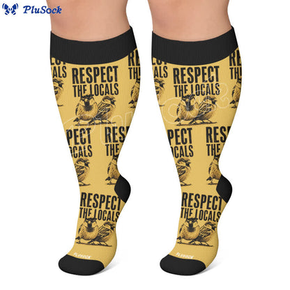 Plusock Plus Size Pigeon Compression Socks - image 5