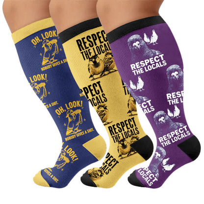 Plusock Plus Size Pigeon Compression Socks - image 7