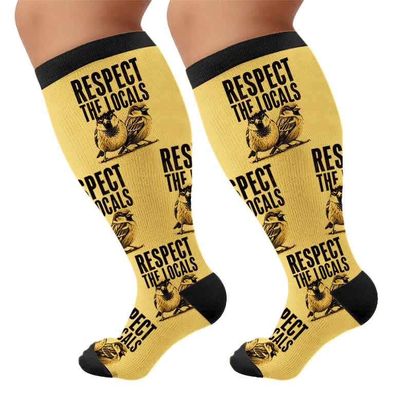 Plusock Plus Size Pigeon Compression Socks - image 9