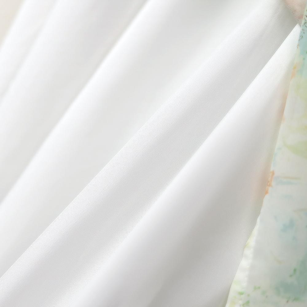 Plusock Plus Size Square Neck Lace Trim Floral Print Puff Sleeve Summer Maxi Dress - image 6