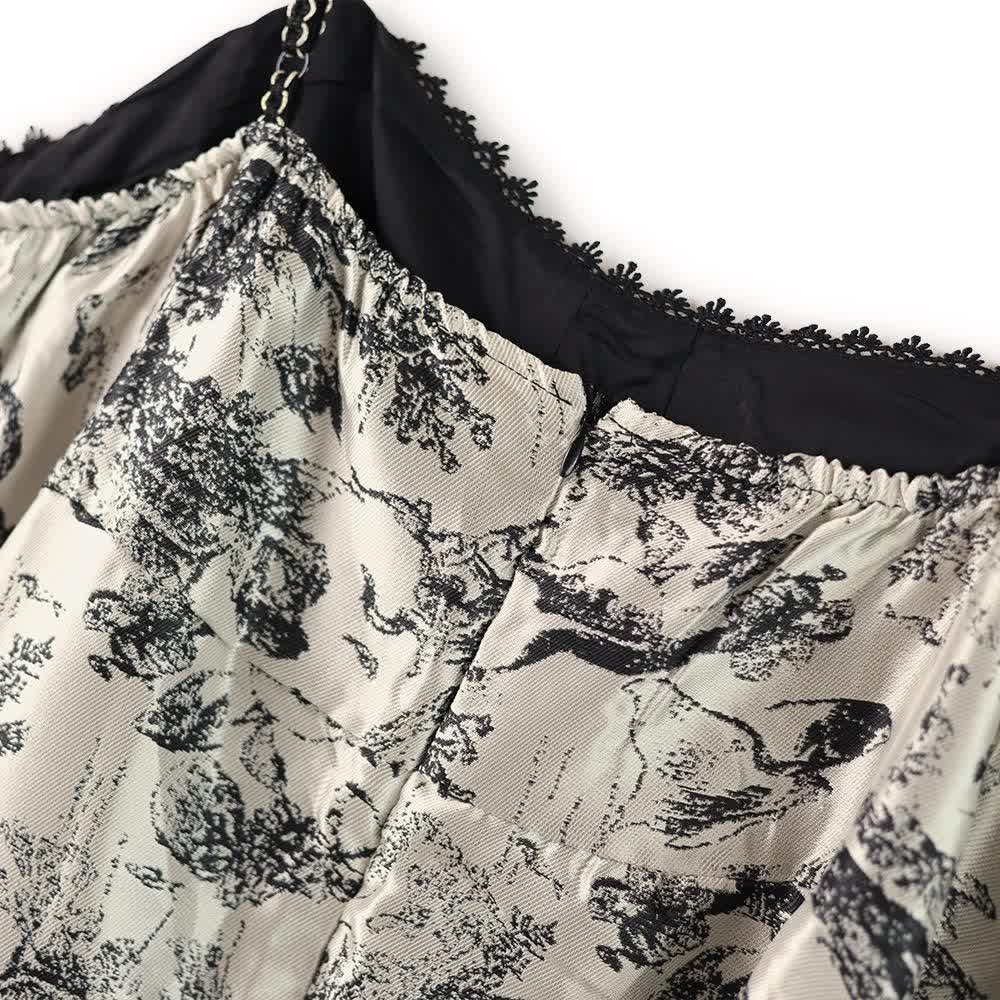 Plusock Plus Size Romantic Sheer Cardigan Flowy A-Line Midi Slip Dress Set - image 5