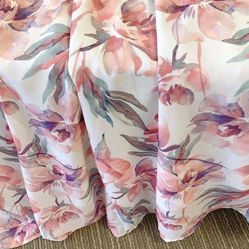 Plusock Plus Size Sheer Cardigan Lightweight Floral Ruffle V-Neck Summer Dress Set - image 9