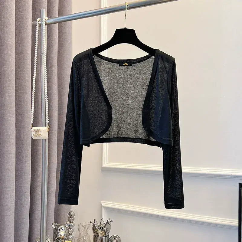 Plusock Plus Size Romantic Sheer Cardigan Flowy A-Line Midi Slip Dress – plusock