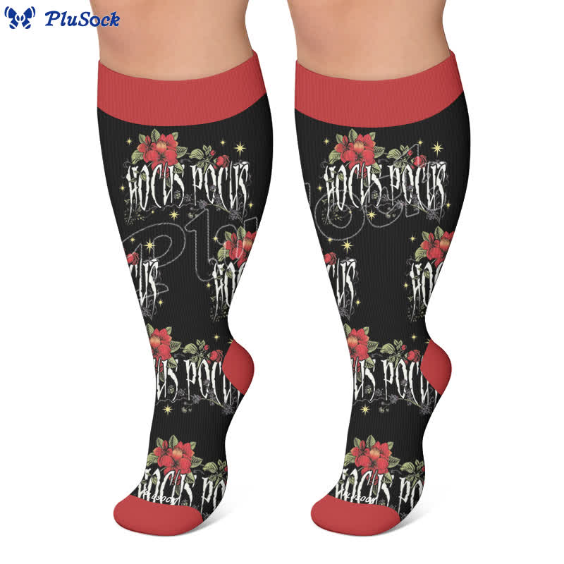 Plusock Plus Size Halloween Spider Compression Socks - image 5