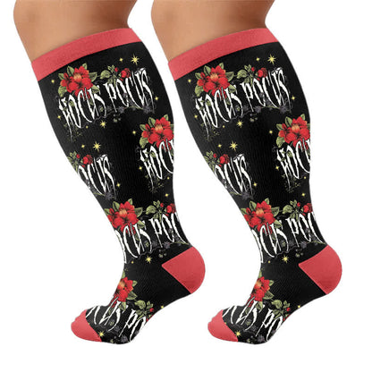 Plusock Plus Size Halloween Spider Compression Socks - image 9