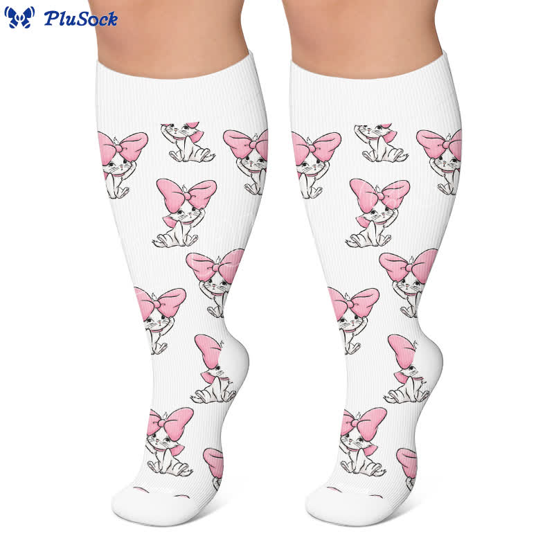 Plusock Plus Size Crown Cat Compression Socks - image 4