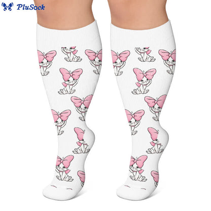 Plusock Plus Size Crown Cat Compression Socks - image 4