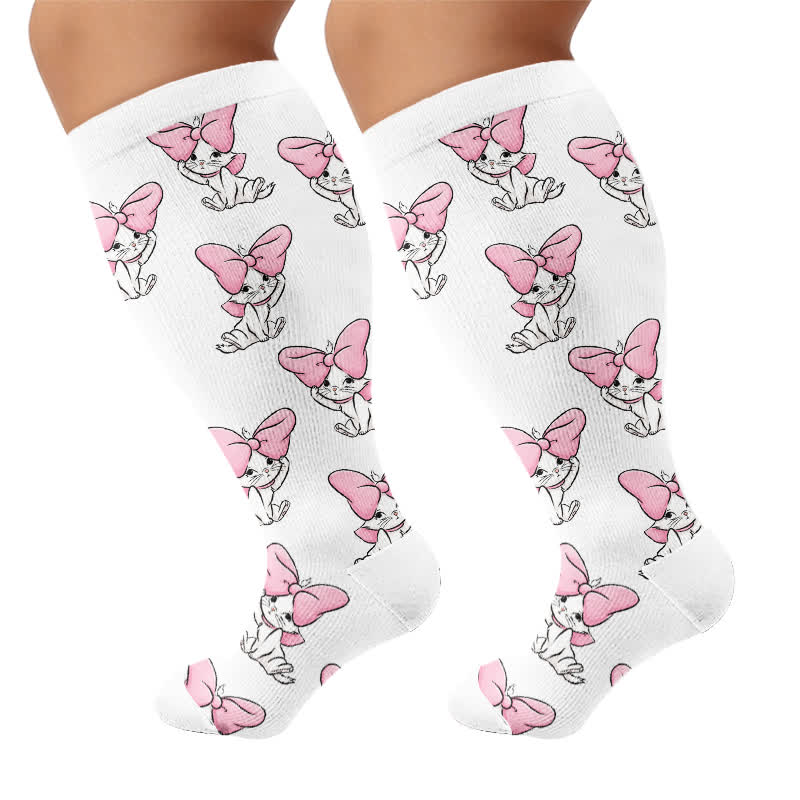 Plusock Plus Size Crown Cat Compression Socks - image 8