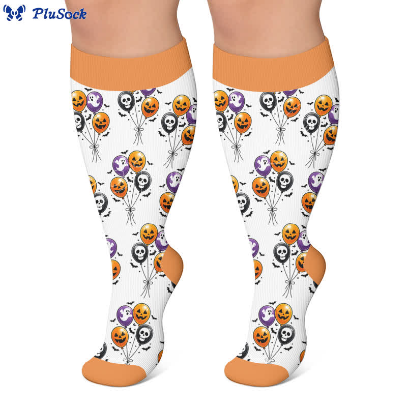 Plusock Plus Size Spooky Balloon Compression Socks - image 4