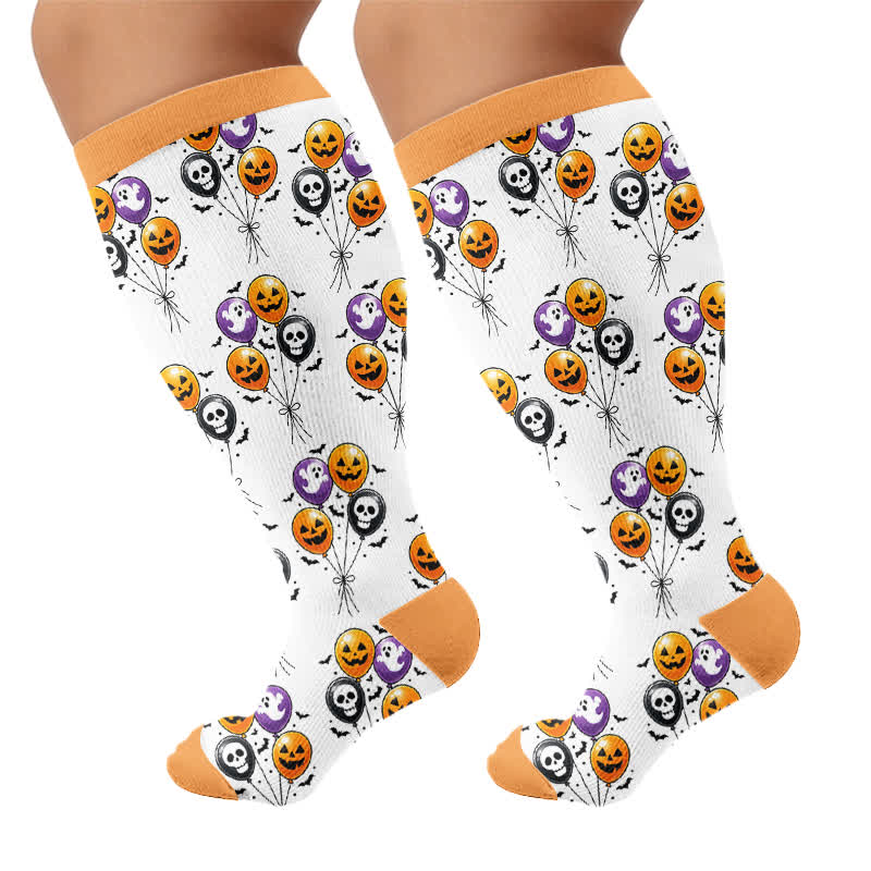 Plusock Plus Size Spooky Balloon Compression Socks - image 8
