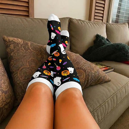 Plusock Plus Size Lavender Bear Compression Socks - image 2