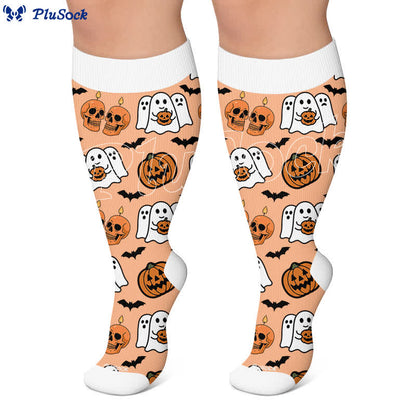 Plusock Plus Size Skull Star Compression Socks - image 6
