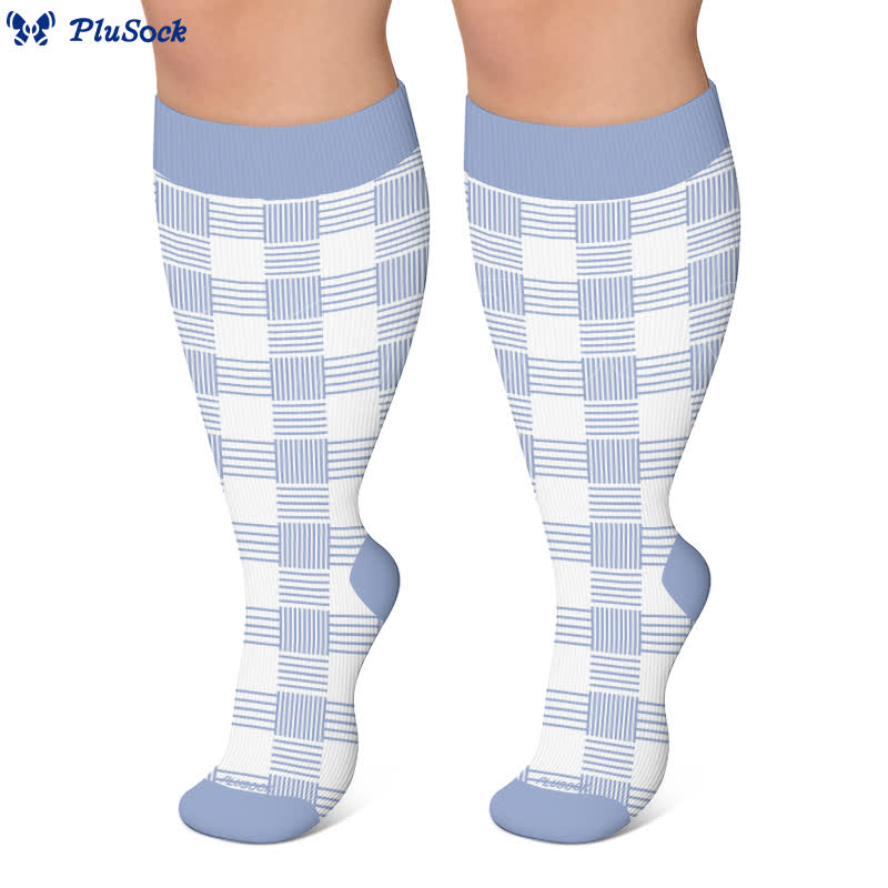 Plusock Plus Size Mixed Pattern Compression Socks - image 6