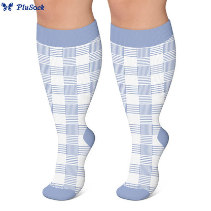 Plusock Plus Size Mixed Pattern Compression Socks - image 6
