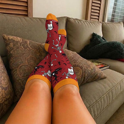 Plusock Plus Size Webs Bone Parade Compression Socks - image 2