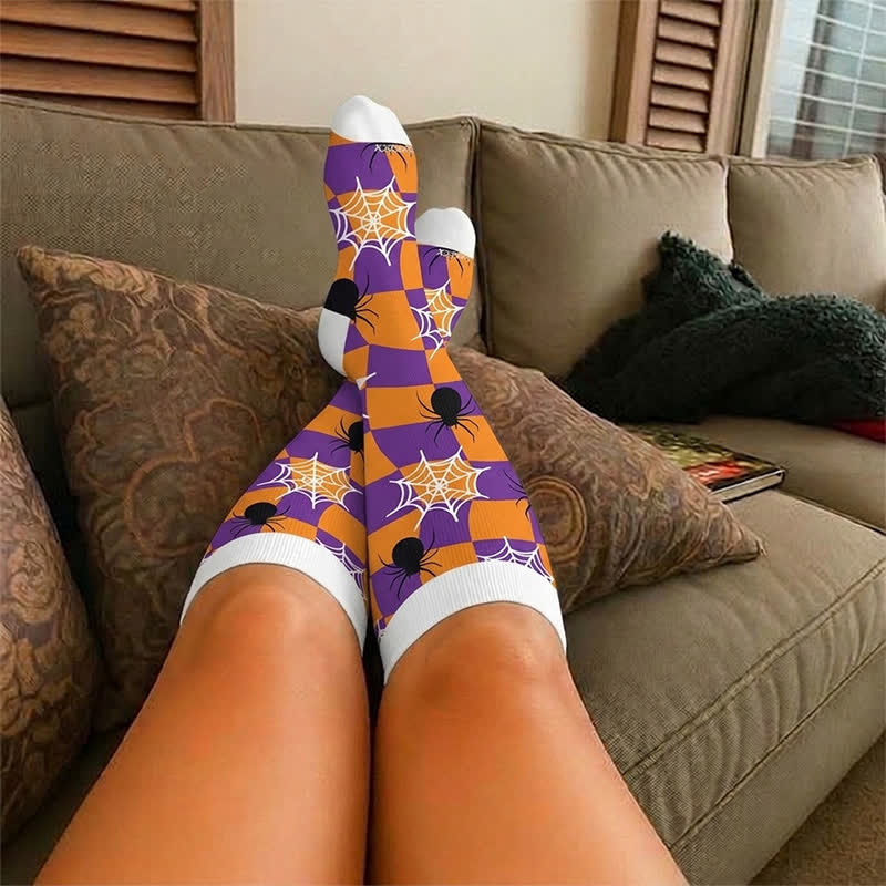 Plusock Plus Size Webs Bone Parade Compression Socks - image 3