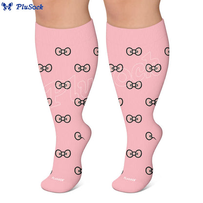 Plusock Plus Size Cherry Bow Compression Socks - image 8