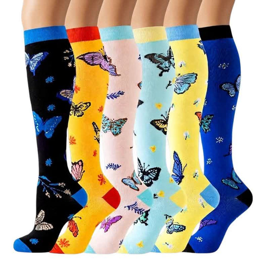 Plusock Butterfly Series Compression Socks(6 Pairs) - image 0